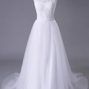 Wedding Dresses import placeholder for princess white tulle lace top beadmd wed 160219911