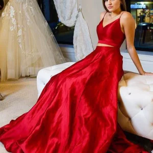 Prom Dresses import placeholder for two pieces red simple prom dresses long 160220504