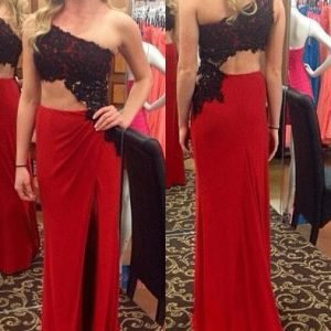 import placeholder for black lace one shouldmr red sexy prom dr 160219870